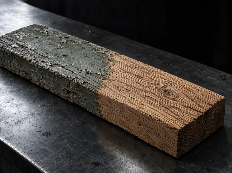 Holz strahlen – Symbolbild